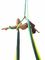 Indywidualny kolor Nylonowy hamak do jogi ze spadochronem 210T